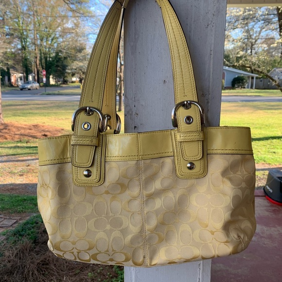 Yellow Coach Purse - Picture 2 of 5